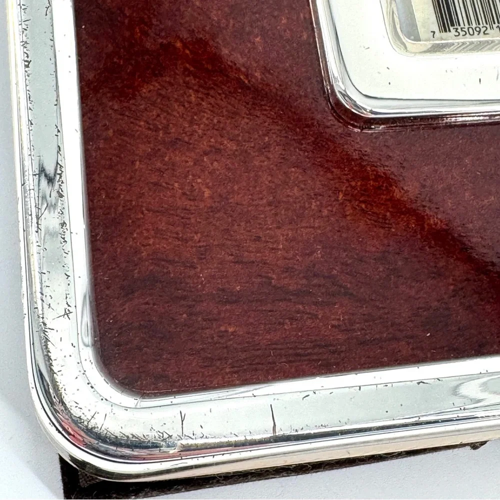 Waterford Wentworth Fine Silver Plate Mahogany Picture Fame